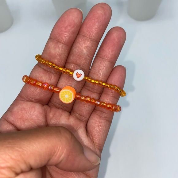 Handmade Trendy Y2K Inspired Glass Seed Bead Bracelet Set - Picture 2 of 7